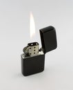 Black lighter on gray