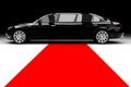 Black limousine Royalty Free Stock Photo