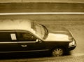 Black limousine. Royalty Free Stock Photo