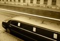 Black limousine