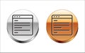 Black line Computer api interface icon isolated on white background. Application programming interface API technology Royalty Free Stock Photo