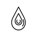 Black line icon for Drop, blob and drip Royalty Free Stock Photo