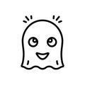 Black line icon for Ghost, phantom and spirit