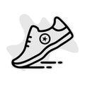 Black line icon for running-shoe running shoe sport jogging athletic