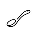 Black line icon for Tablespoon, spoon and teaspoon