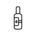 Black line icon for Toner, beauty and bottle