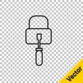 Black line Lockpicks or lock picks for lock picking icon isolated on transparent background. Vector Illustration