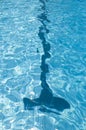 Black line in swimmingpool Royalty Free Stock Photo