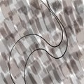 Black lines chaotic watercolor brush strokes in neutral autumn dark gray color palette, abstract background concept Royalty Free Stock Photo