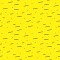 black lines seamless repeat pattern on a yellow background Vector Royalty Free Stock Photo