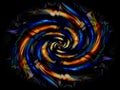 Black Liquid Whirlpool Swirl