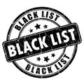 Black list rubber stamp