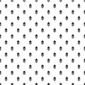 Black little round corner squares and lines modern pattern on white Royalty Free Stock Photo