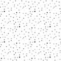 Black little stars on white background seamless vector pattern illustration