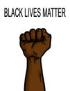 Black Lives Matter Fist Hand Raised