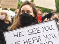 Black Lives Matter - Anti-Racism - peaceful protests in Nuremberg, Germany Royalty Free Stock Photo