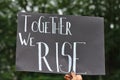 Black Lives Matter - Anti-Racism - peaceful protests in Nuremberg, Germany Royalty Free Stock Photo