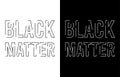 Black lives matter banner movement illustration for jobs, social networks and profile photo