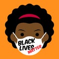 Black Lives Matter cartoon illustration