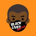Black Lives Matter cartoon illustration