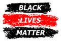 Black Lives Matter Charcoal Illustration with Chalk Effect