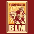 Black Lives Matter Drawing hand vector 14