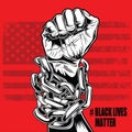 Black Lives Matter Drawing hand vector 12