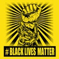 Black Lives Matter Drawing hand vector 10
