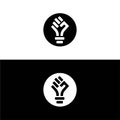 Black Lives Matter Hand Symbol. Vector Illustration,Fist hand up line icon. Black lives matter protest vector illustration,Fist