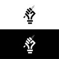 Black Lives Matter Hand Symbol. Vector Illustration,Fist hand up line icon. Black lives matter protest vector illustration,Fist