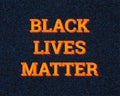 Black lives matter. Hashtag in social networks. Police violence.
