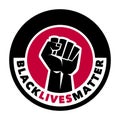 Black Lives Matter illustration Royalty Free Stock Photo