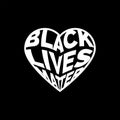 Black Lives Matter Illustration Solidarity Slogan Statement