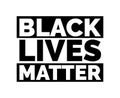 Black Lives Matter Illustration Typography