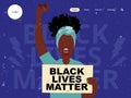 Black lives matter landing page