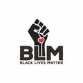 Black lives matter modern logo, banner, design concept, sign.