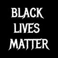 Black lives matter modern logo