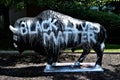 Black Lives Matter Paint a Bull at UB