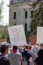 Black Lives Matter Protest in Bloomington Royalty Free Stock Photo