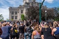 Black Lives Matter Protest in Bloomington Royalty Free Stock Photo