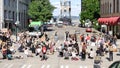 Black Lives Matter Protest March Calling Attention to George Floyd`s Death Royalty Free Stock Photo