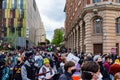 Black lives matter protest montreal Royalty Free Stock Photo