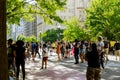 Black Lives Matter protest on to denounce killing of George Floyd of Minneapolis on White House president Donald Trump