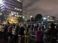 Black Lives Matter protesters blocking off a freeway onramp