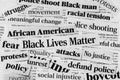 Black lives matter protests newspaper headlines