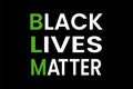 Black lives matter quote, phrase or slogan. Royalty Free Stock Photo