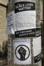 Black Lives Matter sign in Ottawa, Canada Royalty Free Stock Photo