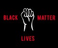 Black lives matter. Social poster, banner. No to racism. I can`t breathe. Flat vector illustration