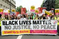 Black Lives Matter / Stand Up Racism Protest March Royalty Free Stock Photo
