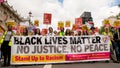 Black Lives Matter / Stand Up Racism Protest March Royalty Free Stock Photo